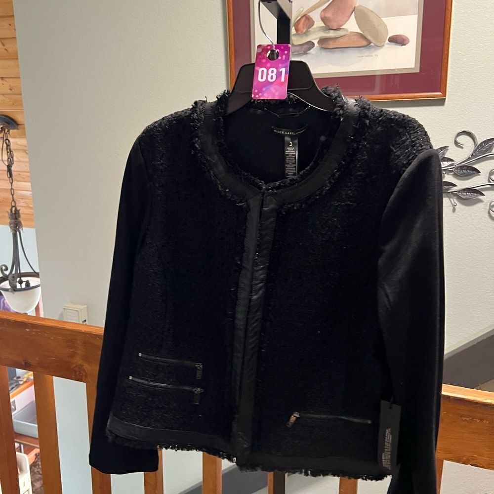 NWT Chico’s Size 3 Black Women's Jacket #081